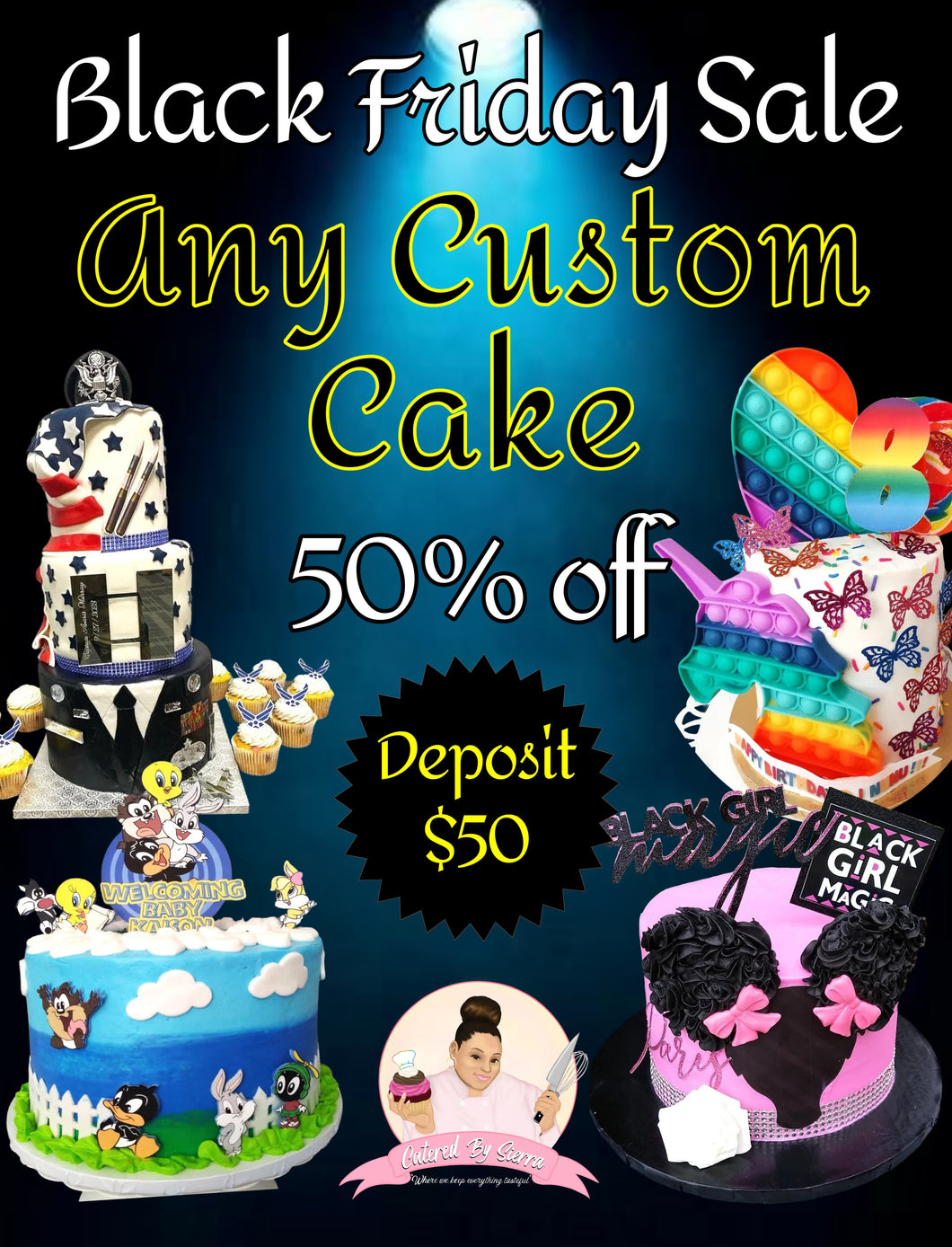 Black Friday Custom cake