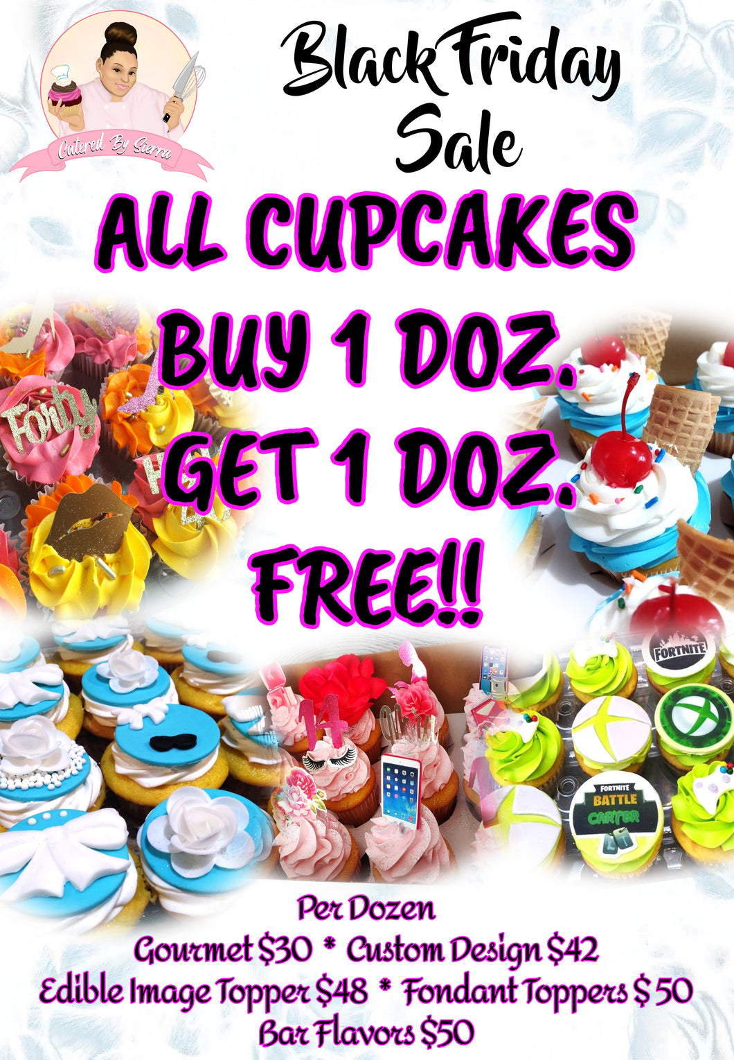 Black Friday Cupcakes sale